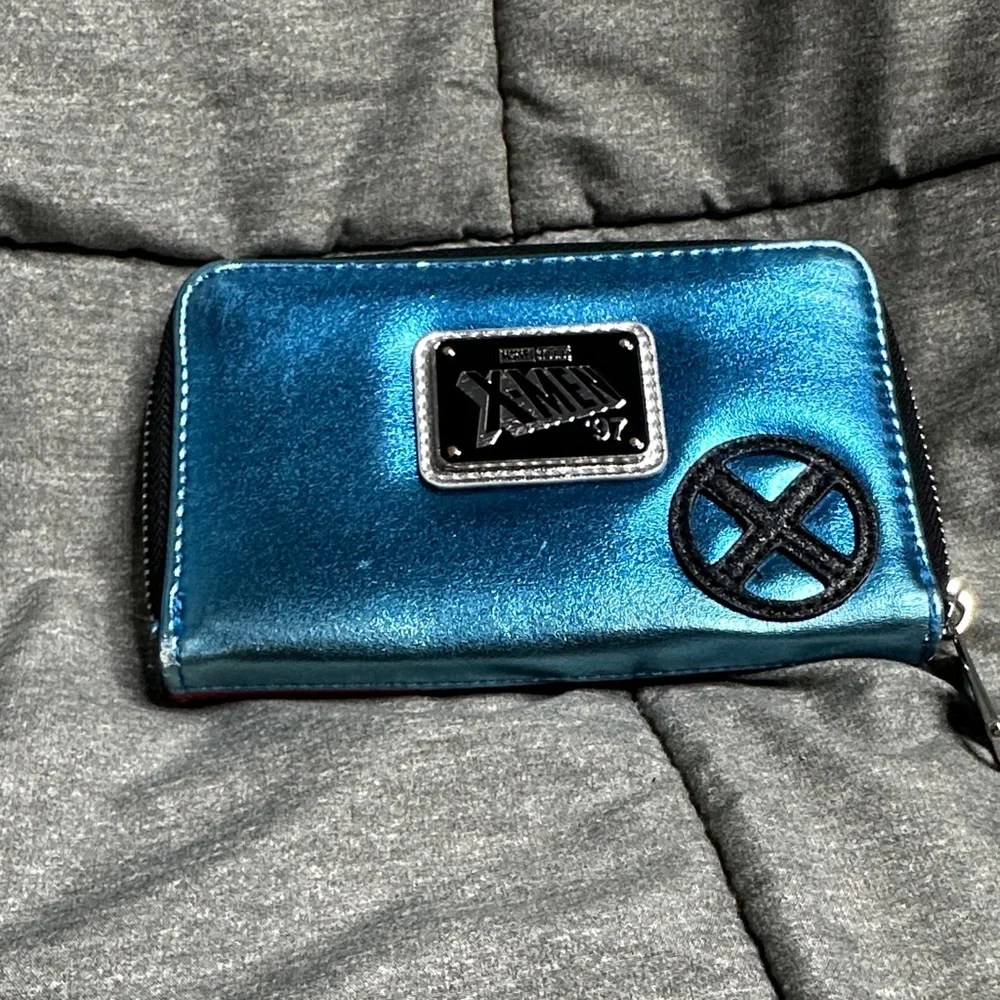 Loungefly X-Men 97’ Wolverine Metallic Yellow and Red Zipper Wallet